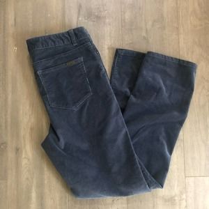 L.L. Bean Favorite Fit Blue Gray Corduroy Pants Size 10